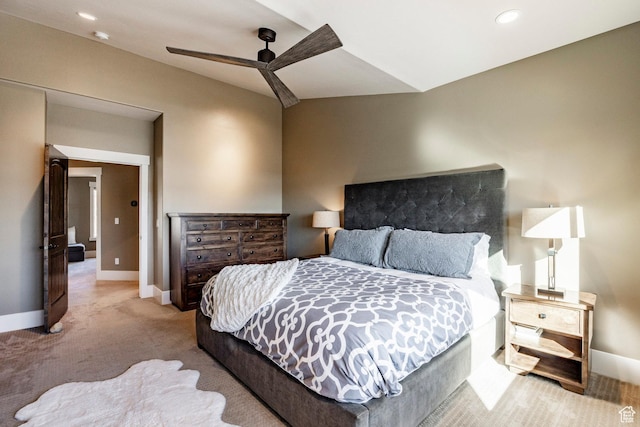1773 E Longview Dr, Hideout, UT 84036 - carpeted bedroom with ceiling fan and lofted ceiling
