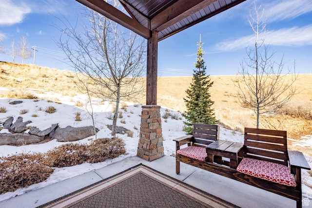 1773 E Longview Dr, Hideout, UT 84036 - view of snow covered patio