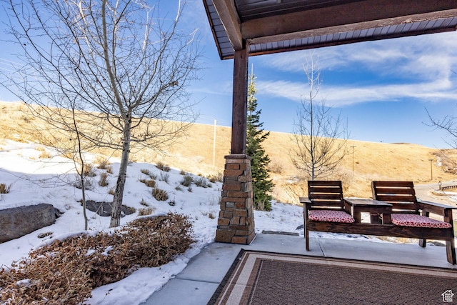 1773 E Longview Dr, Hideout, UT 84036 - view of snow covered patio
