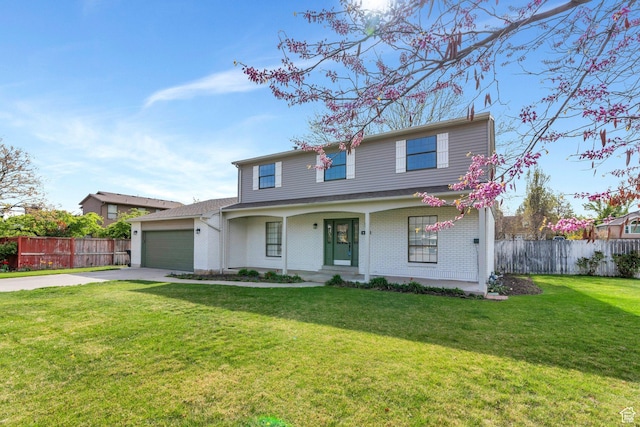 1383 N 1220 W, Provo, UT 84604 - traditional home with a front lawn, fence, driveway, and a garage