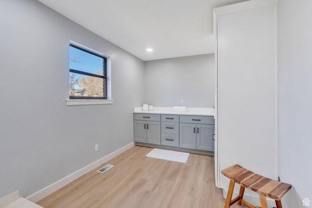 1383 N 1220 W, Provo, UT 84604 - bathroom featuring baseboards, visible vents, recessed lighting, wood finished floors, and vanity