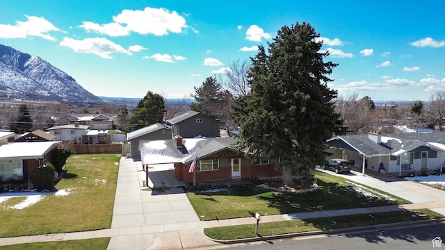 967 E 2800 N, North Ogden, UT 84414 - bird's eye view with a mountain view and a residential view