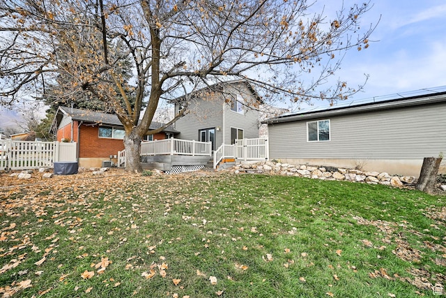 967 E 2800 N, North Ogden, UT 84414 - view of yard featuring fence and a deck