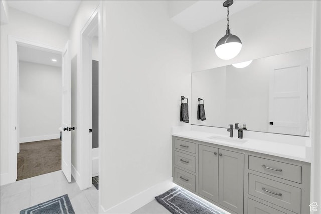 4009 S 2420 E, St George, UT 84790 - bathroom featuring vanity and tile patterned flooring