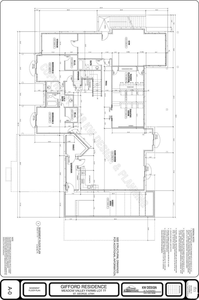 4009 S 2420 E, St George, UT 84790 - view of home floor plan