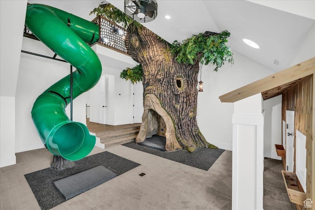4009 S 2420 E, St George, UT 84790 - living area with carpet and lofted ceiling