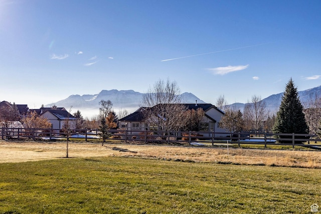 view of mountain feature