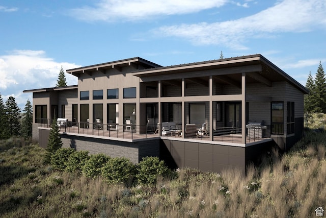 view of back of property