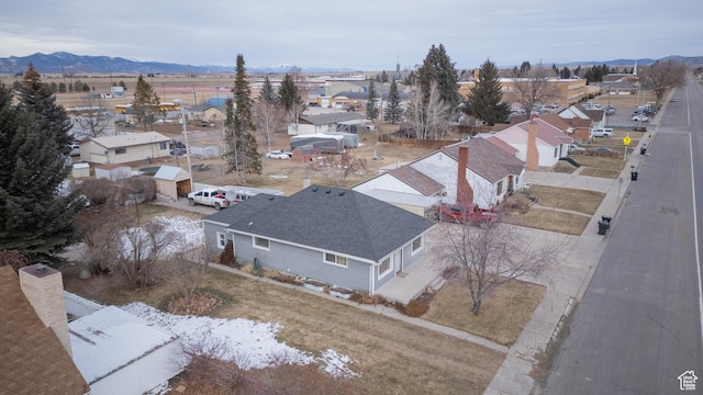 906 S Main St, Grace, ID 83241 - aerial perspective of suburban area featuring a mountain backdrop