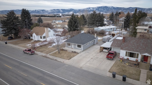 906 S Main St, Grace, ID 83241 - aerial perspective of suburban area featuring a mountainous background