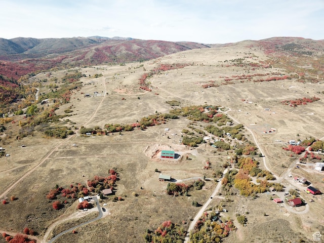 2637 N Water Canyon Ave, Huntsville, UT 84317 - drone / aerial view featuring a mountain view
