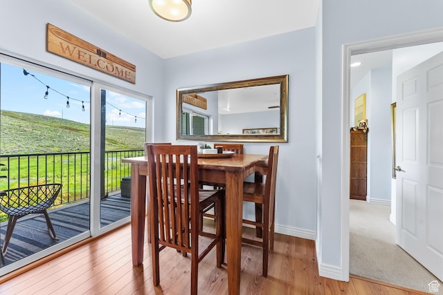 900 Bitner Rd Unit K25, Park City, UT 84098 - dining area with hardwood / wood-style flooring