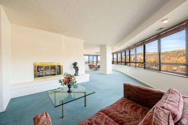 426 S 1000 E Unit 600, Salt Lake City, UT 84102 - carpeted living room with a textured ceiling