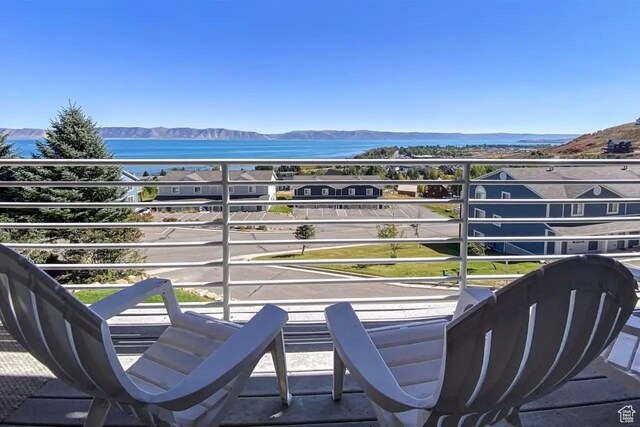 890 N Newberg Pl Unit 3, Garden City, UT 84028 - balcony with a water and mountain view