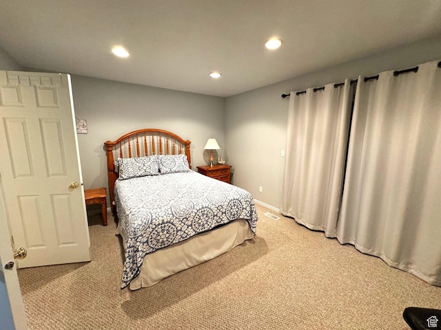 890 N Newberg Pl Unit 3, Garden City, UT 84028 - bedroom with light colored carpet and recessed lighting