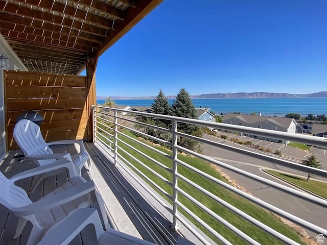 890 N Newberg Pl Unit 3, Garden City, UT 84028 - balcony with a water and mountain view