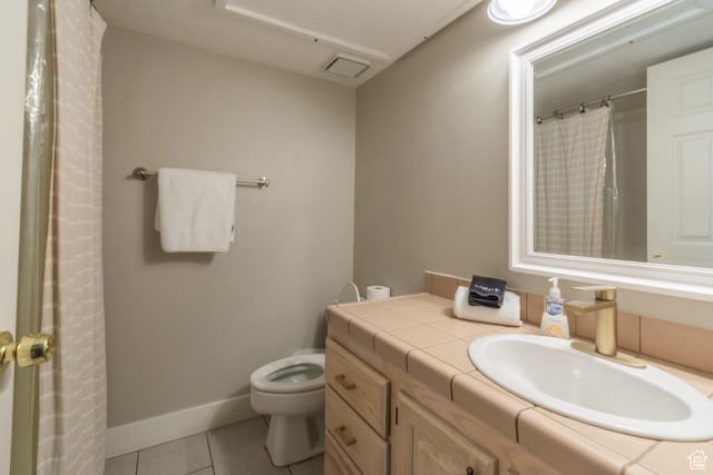 860 S Village Rd Unit Y8, St George, UT 84770 - bathroom featuring tile patterned floors, vanity, and toilet