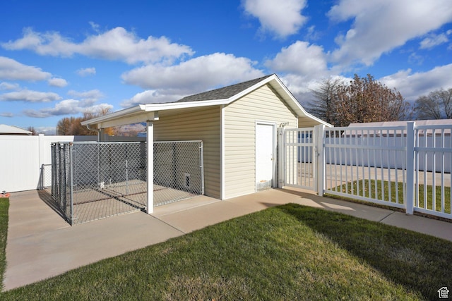 2594 W 1800 N, Farr West, UT 84404 - view of outdoor structure featuring a lawn