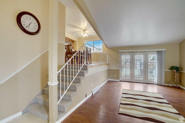 5238 S 2100 W, Roy, UT 84067 - interior space featuring hardwood / wood-style flooring, a wealth of natural light, and ceiling fan