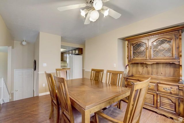 5238 S 2100 W, Roy, UT 84067 - dining space featuring ceiling fan and light hardwood / wood-style flooring