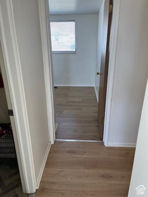 479 N Valeria Dr E, Layton, UT 84041 - hallway featuring baseboards and wood finished floors