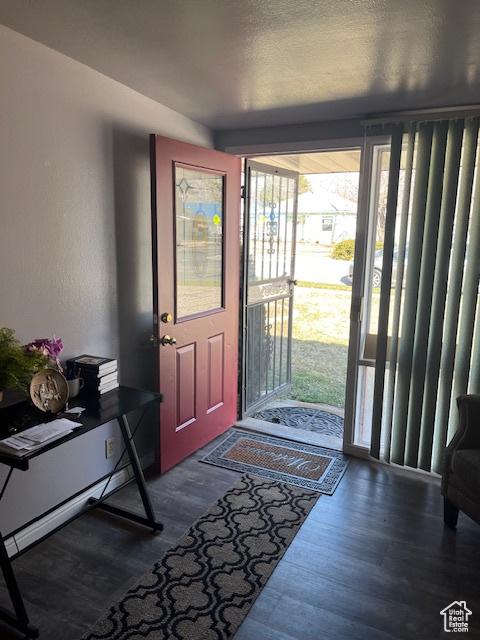 479 N Valeria Dr E, Layton, UT 84041 - foyer entrance featuring wood finished floors