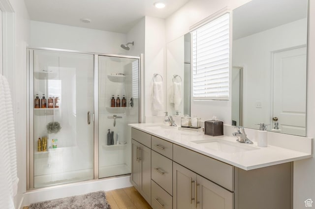 2278 N Canal View Ln, Heber City, UT 84032 - bathroom with vanity and walk in shower