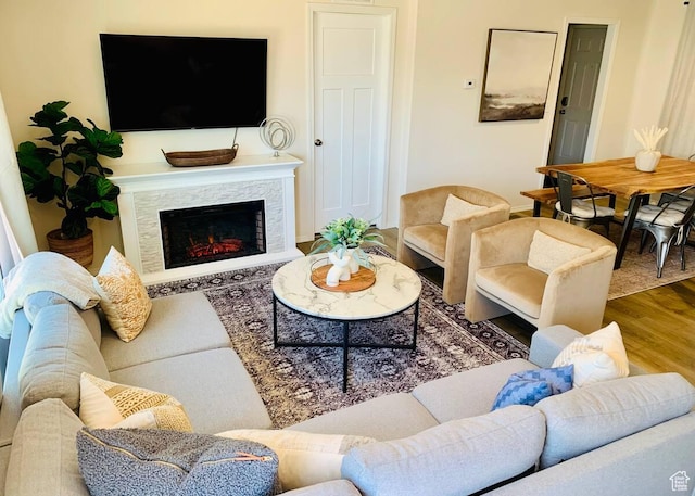 573 S Aspen Dr, Garden City, UT 84028 - living room featuring hardwood / wood-style flooring