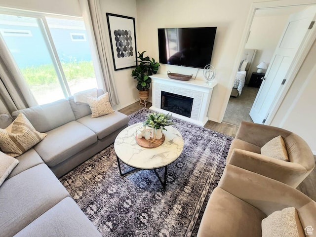 573 S Aspen Dr, Garden City, UT 84028 - living room with hardwood / wood-style floors