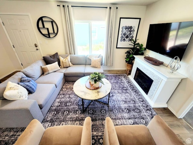 573 S Aspen Dr, Garden City, UT 84028 - living room with hardwood / wood-style flooring