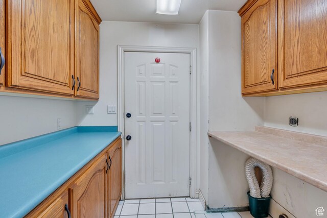 1402 Shepherd Dr, Wellington, UT 84542 - washroom with light tile patterned floors and cabinets