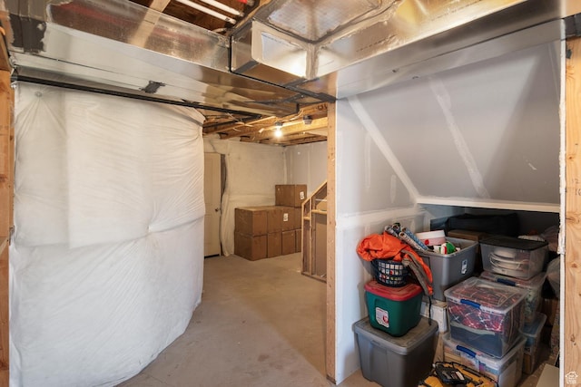 view of basement