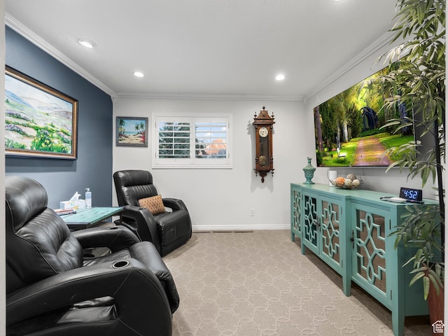 208 S 1100 E, Payson, UT 84651 - home theater room with ornamental molding and recessed lighting