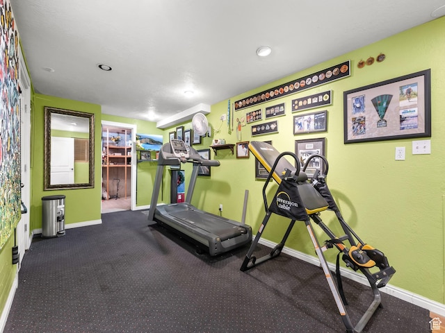 208 S 1100 E, Payson, UT 84651 - workout room featuring baseboards and carpet flooring