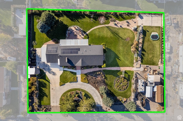 208 S 1100 E, Payson, UT 84651 - aerial overview of property's location featuring property parcel outlined