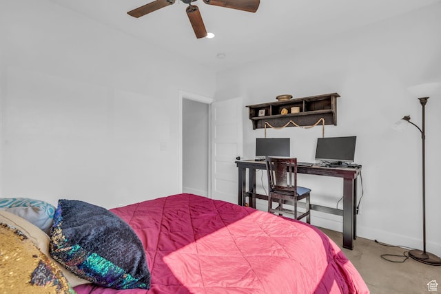 30 W 400 N, Fillmore, UT 84631 - carpeted bedroom featuring ceiling fan