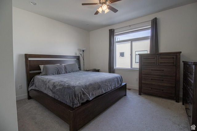 1418 E Komenda Way, Millcreek, UT 84124 - bedroom with ceiling fan and light colored carpet