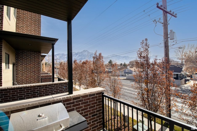 1418 E Komenda Way, Millcreek, UT 84124 - balcony featuring a mountain view and area for grilling