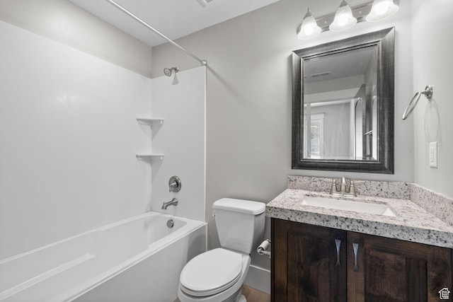 13579 N Hillclimb Ln, Kamas, UT 84036 - full bathroom featuring toilet, vanity, and tub / shower combination