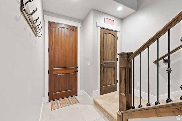 13579 N Hillclimb Ln, Kamas, UT 84036 - foyer entrance featuring light tile patterned flooring