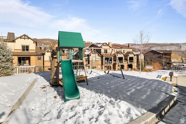 13579 N Hillclimb Ln, Kamas, UT 84036 - view of snow covered playground