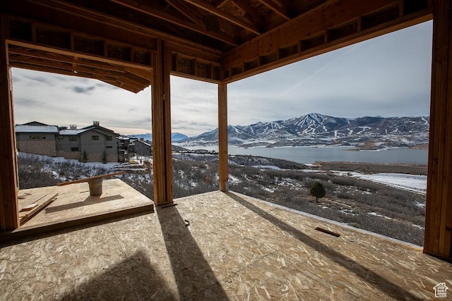 688 E Longview Dr, Hideout, UT 84036 - snow covered patio featuring a mountain view