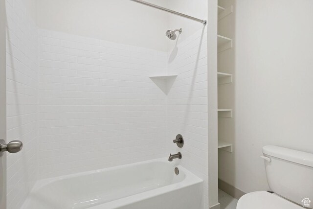 11423 S Watercourse Rd, South Jordan, UT 84009 - bathroom featuring toilet and bathtub / shower combination