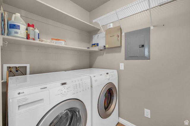 67 S 930 E, American Fork, UT 84003 - washroom with separate washer and dryer and electric panel
