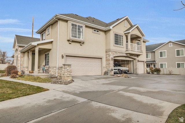 67 S 930 E, American Fork, UT 84003 - view of front of house featuring a balcony and a garage