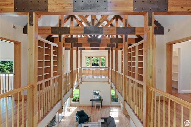 1375 E 260 N, Logan, UT 84321 - interior space featuring hardwood / wood-style floors and vaulted ceiling
