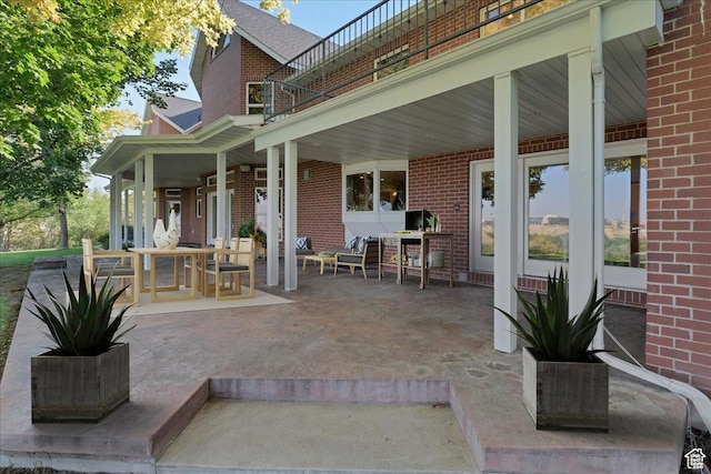 1375 E 260 N, Logan, UT 84321 - view of patio / terrace with a balcony