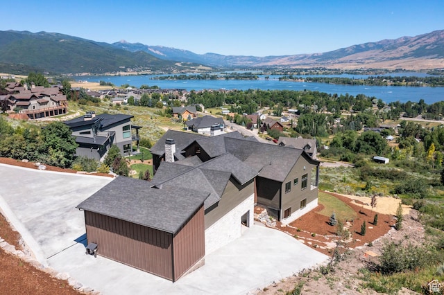 6736 E Via Cortina, Huntsville, UT 84317 - bird's eye view featuring a water and mountain view