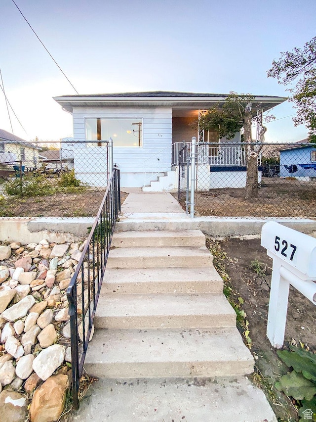 view of front of home