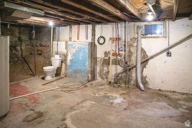 view of basement